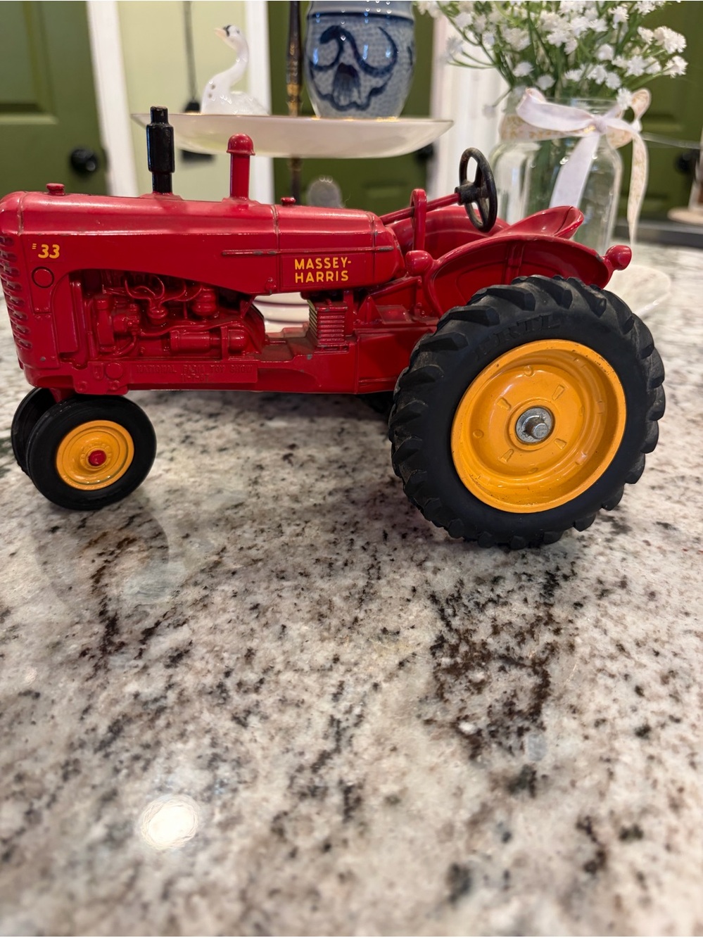 Red and Yellow Toy Tractor - Kids Vehicles